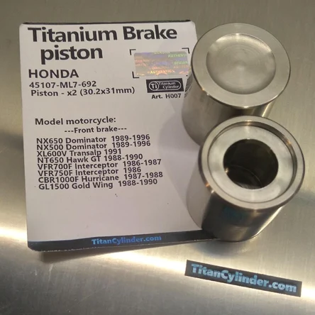 Honda  45107-ML7-692  (30.2x31mm), Титановые тормозные поршни NX650, XL600V, NT650, VFR750, CBR1000, ......
